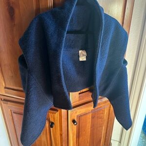 Son de Flor Blue Wool Shawl